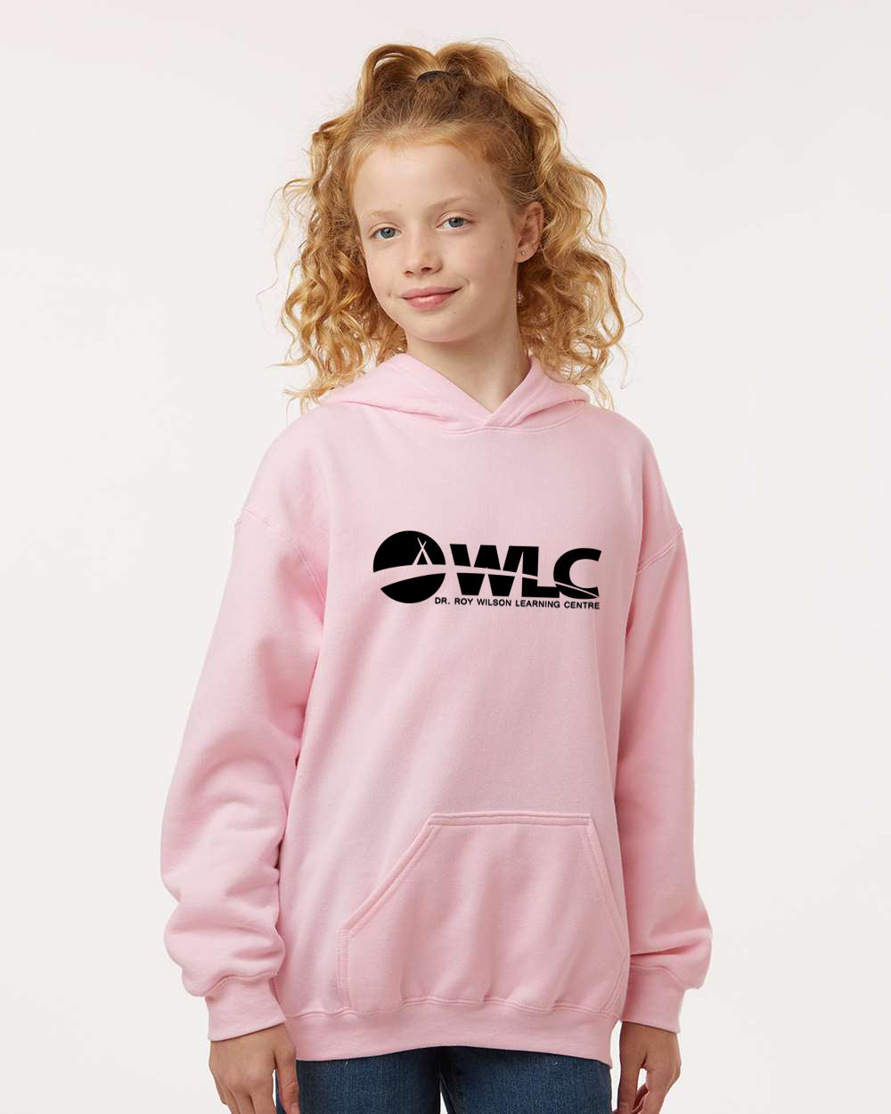 Dr. Roy Wilson - Youth Fleece Hoodie - Black WLC Logo