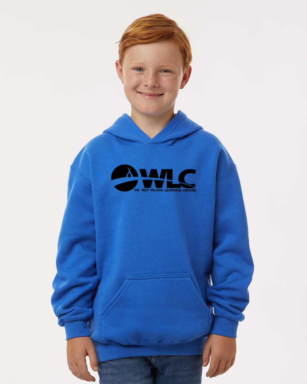 Dr. Roy Wilson - Youth Fleece Hoodie - Black WLC Logo