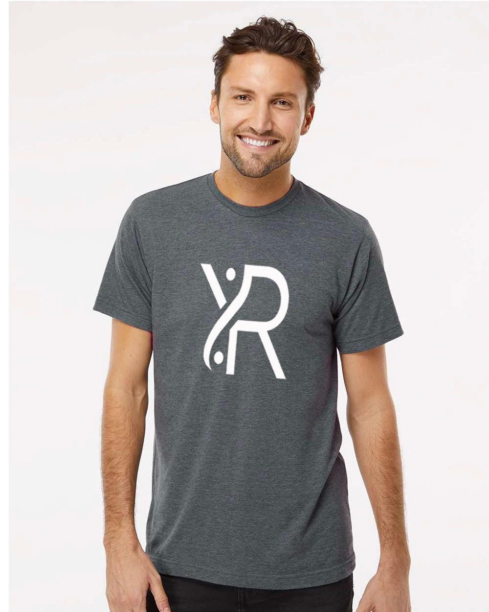 YR - Men's T-Shirt (White Full Chest Logo)