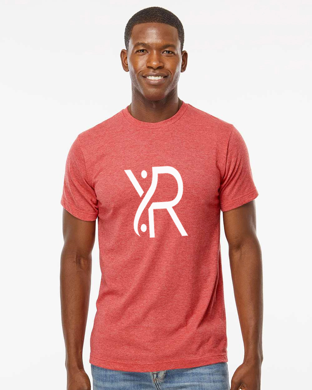 YR - Men's T-Shirt (White Full Chest Logo)