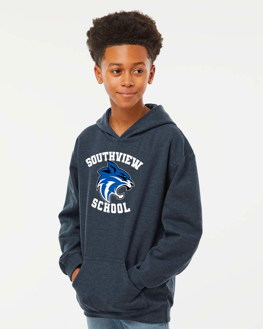 Youth Fleece Pullover Hoodie- Full Logo