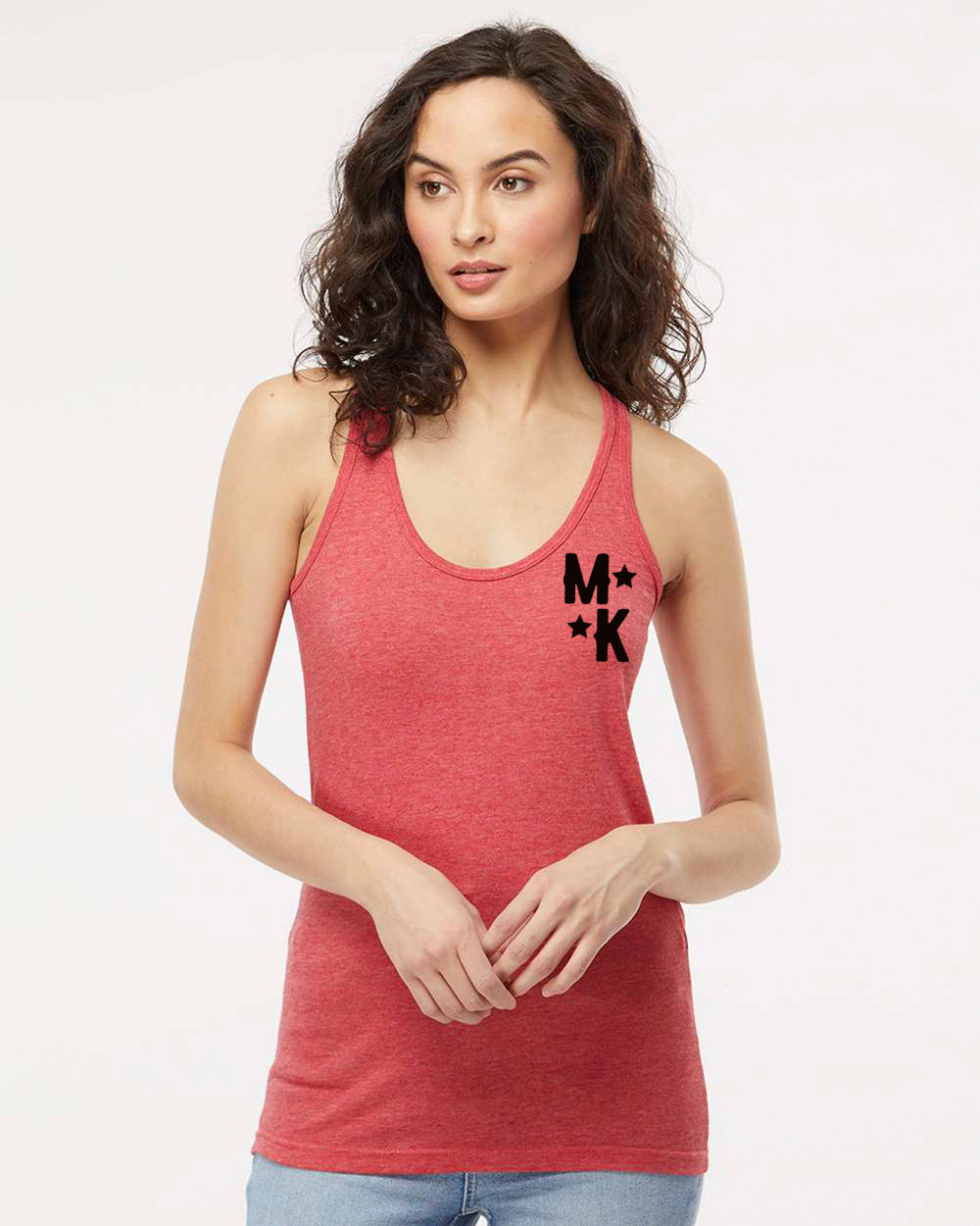 Morgan Klaiber - Ladies Racerback Tank (Black Chest Logo)