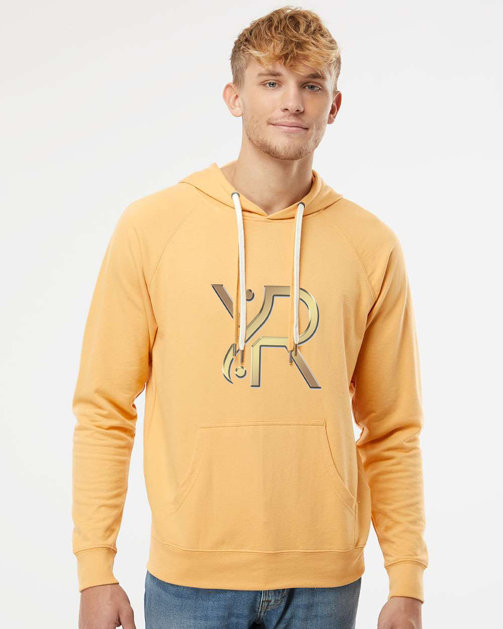 YogaRevolution - Unisex Lightweight Hoodie (Full Chest Logo)
