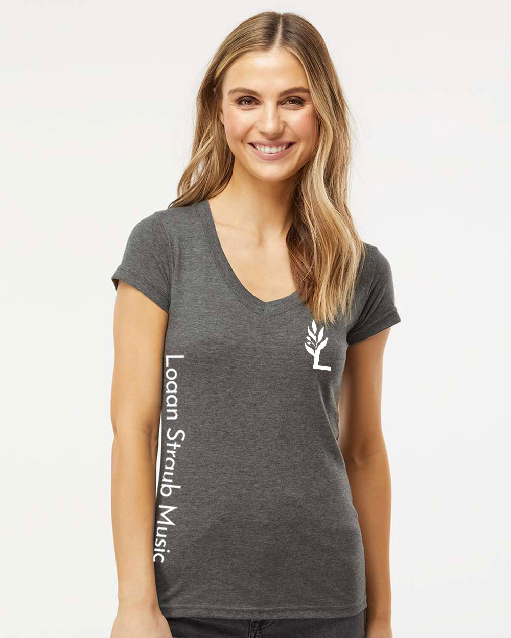 LS- Vneck- Womens