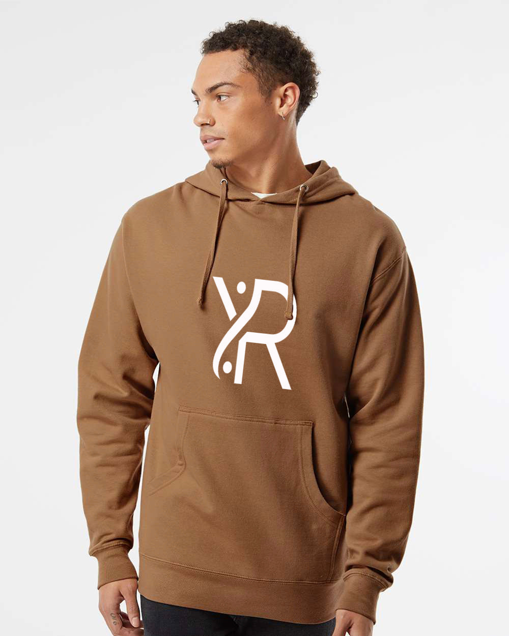 YR - Unisex Hoodie (White Full Chest Logo)