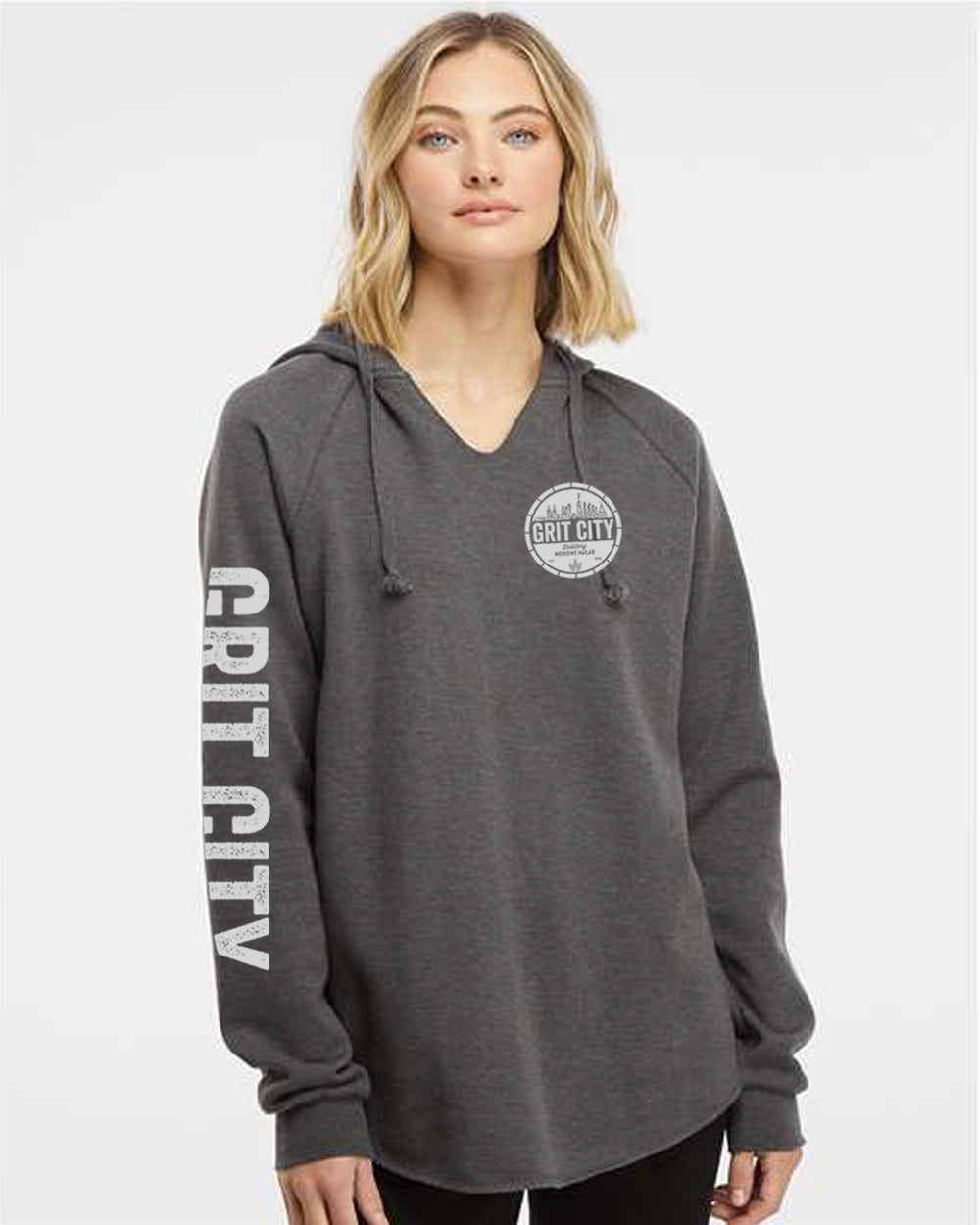 Grit City Woman's Pullover Hoodie