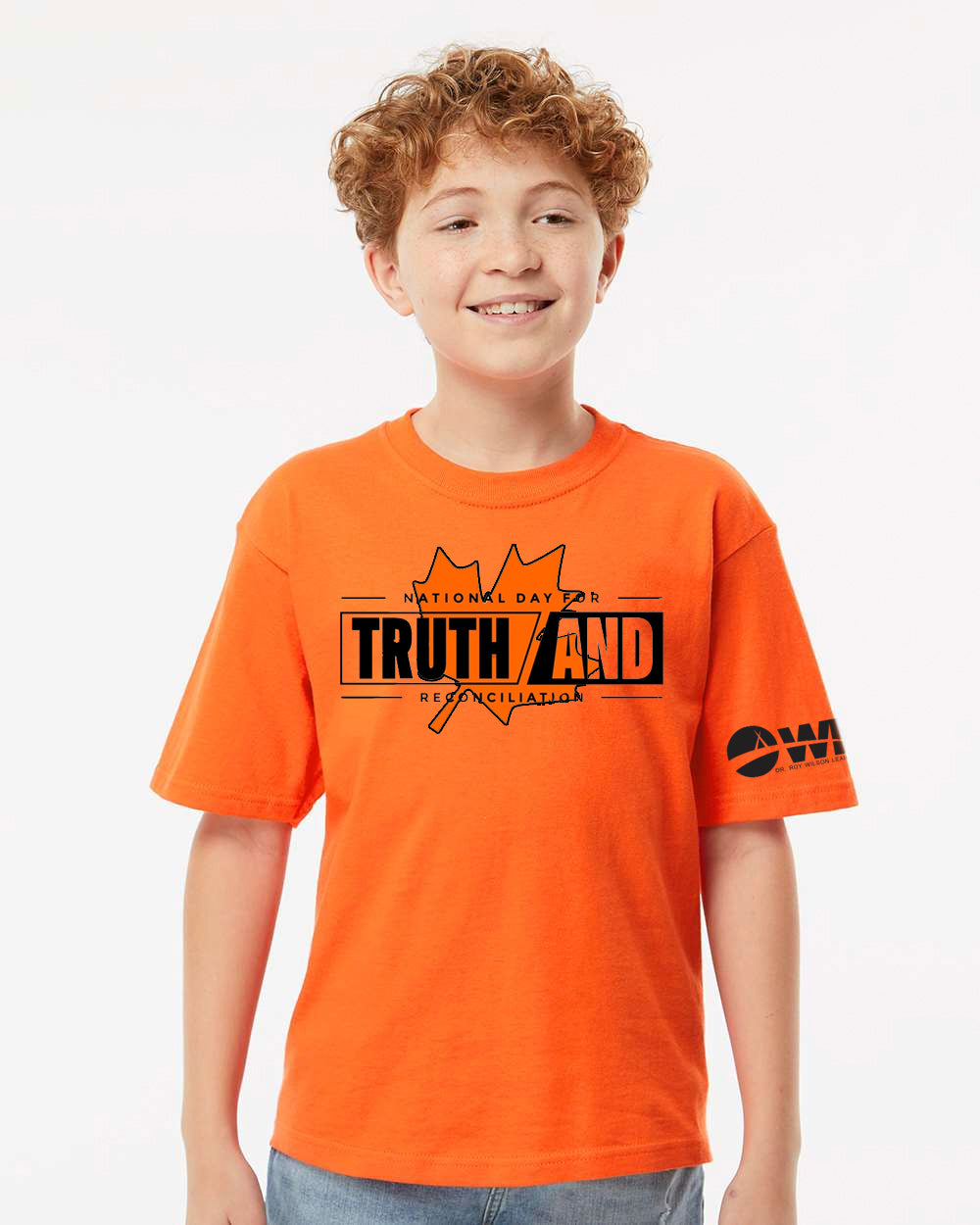 Dr. Roy Wilson - National Day for Truth and Reconciliation - Maple Leaf Design - Youth T-Shirt