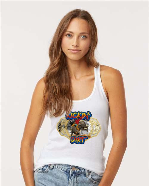 Kickin' Dirt - Womens Racerback Tank Top