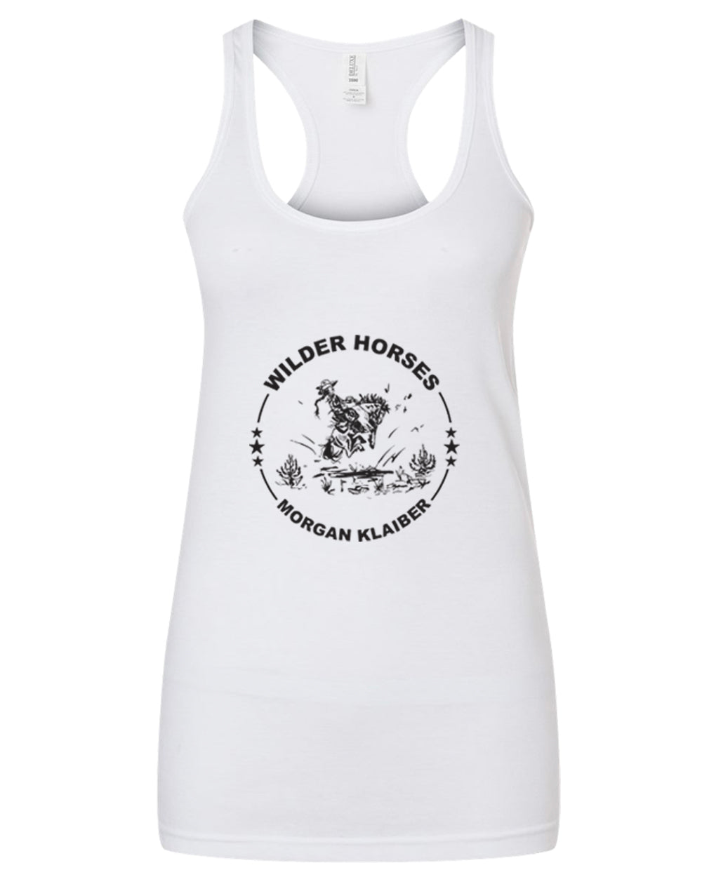 Morgan Klaiber - Ladies Racerback Tank (Wilder Horses Circle)