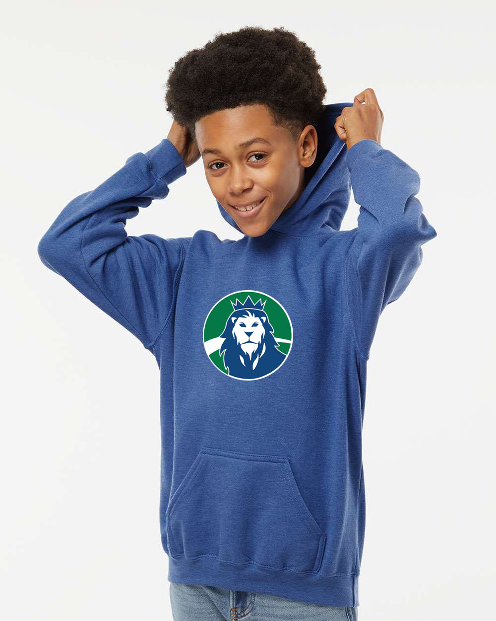 Dr. Roy Wilson - Youth Fleece Hoodie - Lion Logo