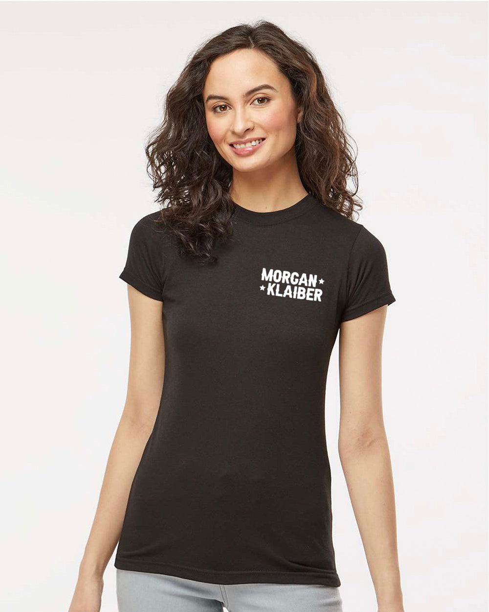 Morgan Klaiber - Women's T-Shirt (White Chest Logo)