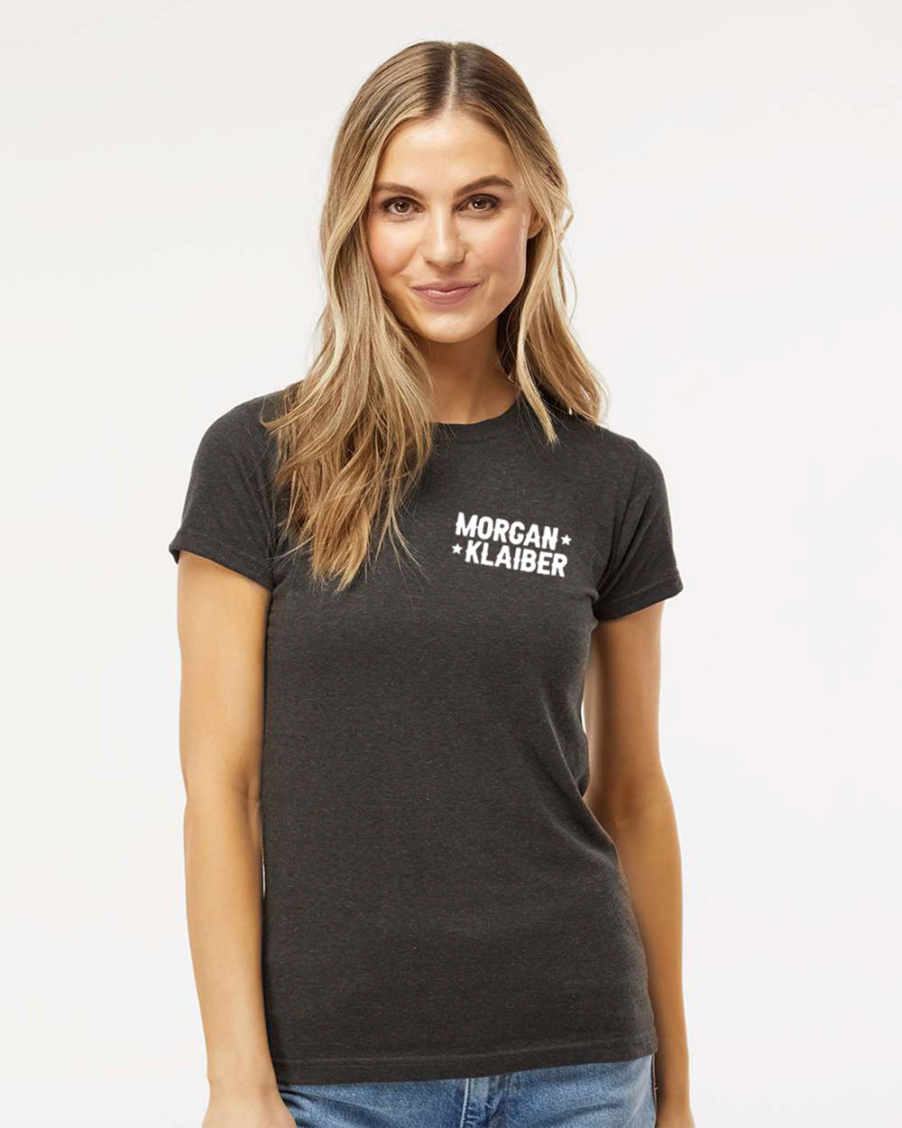 Morgan Klaiber - Women's T-Shirt (White Chest Logo)