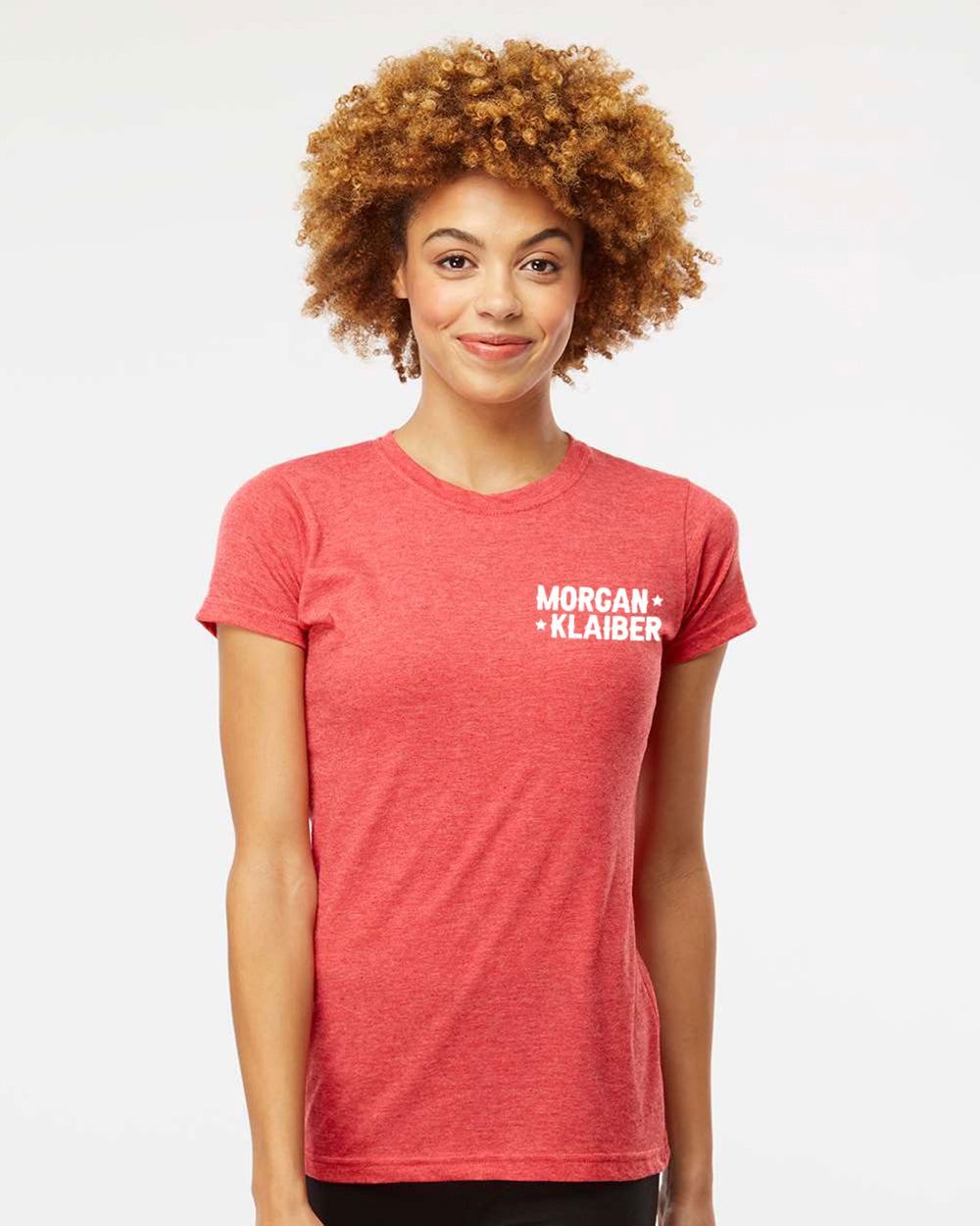 Morgan Klaiber - Women's T-Shirt (White Chest Logo)