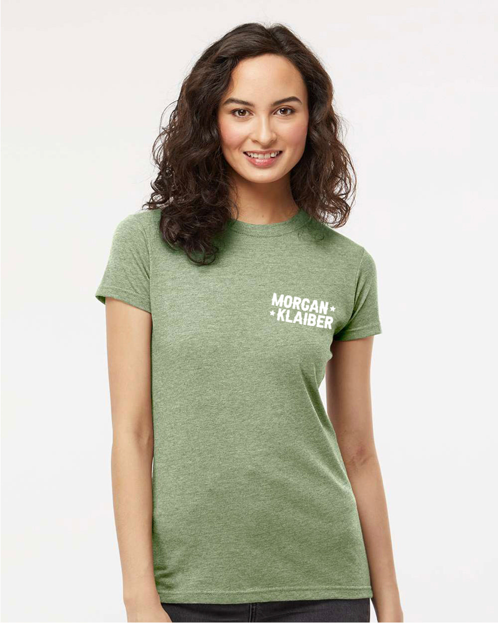 Morgan Klaiber - Women's T-Shirt (White Chest Logo)