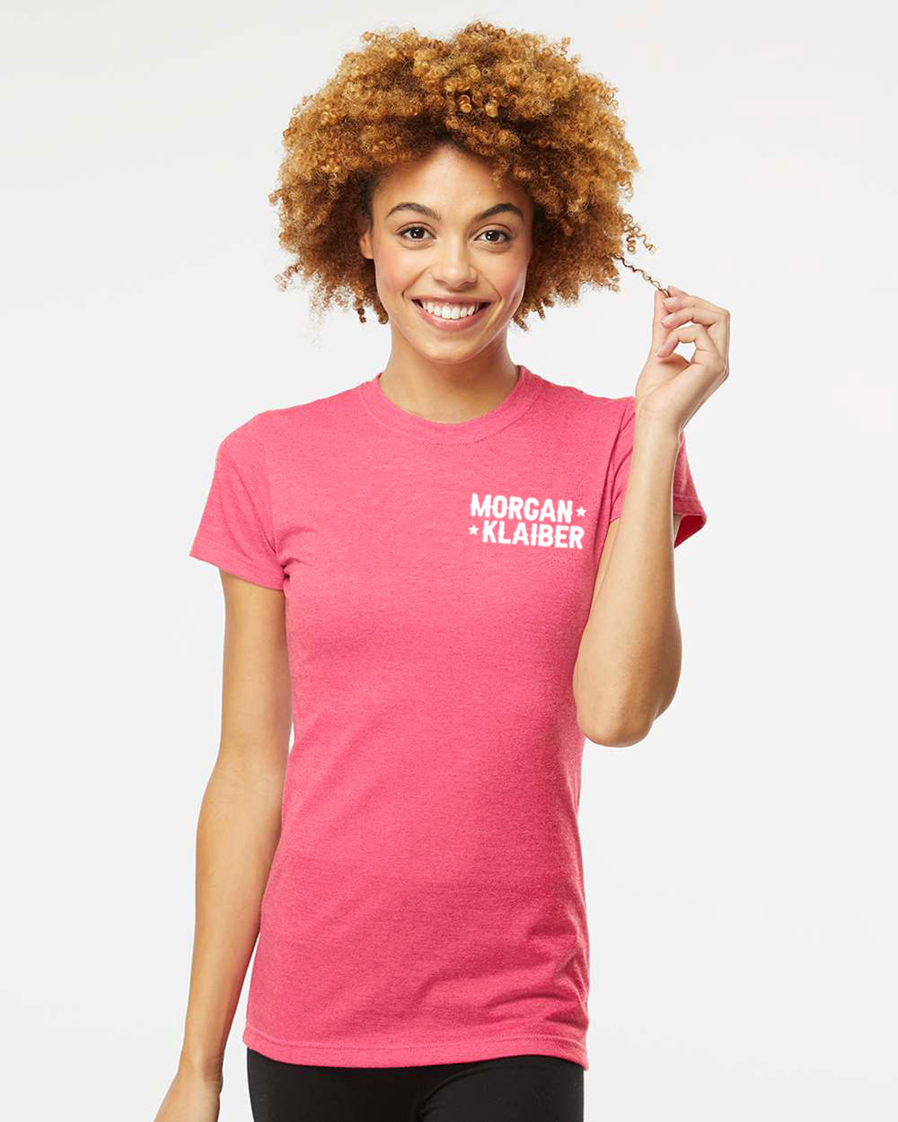 Morgan Klaiber - Women's T-Shirt (White Chest Logo)