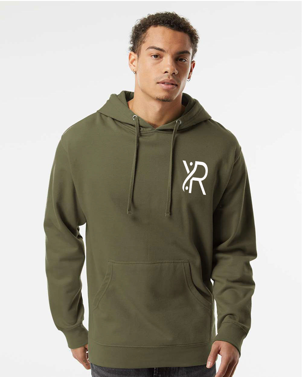 YR - Unisex Hoodie (White Small Chest Logo)