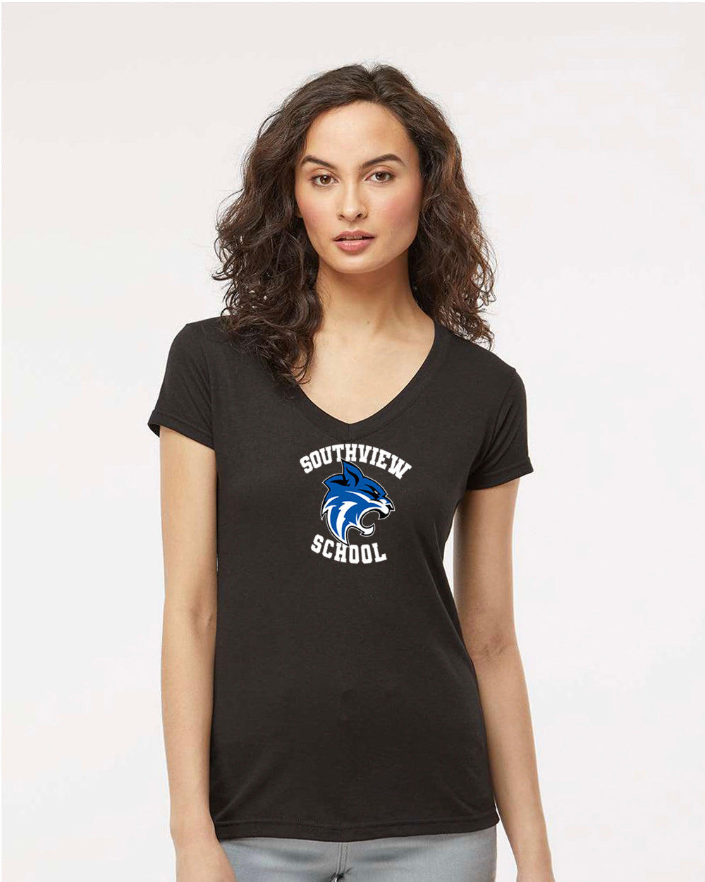 Southview School - Women's V-Neck Full Logo