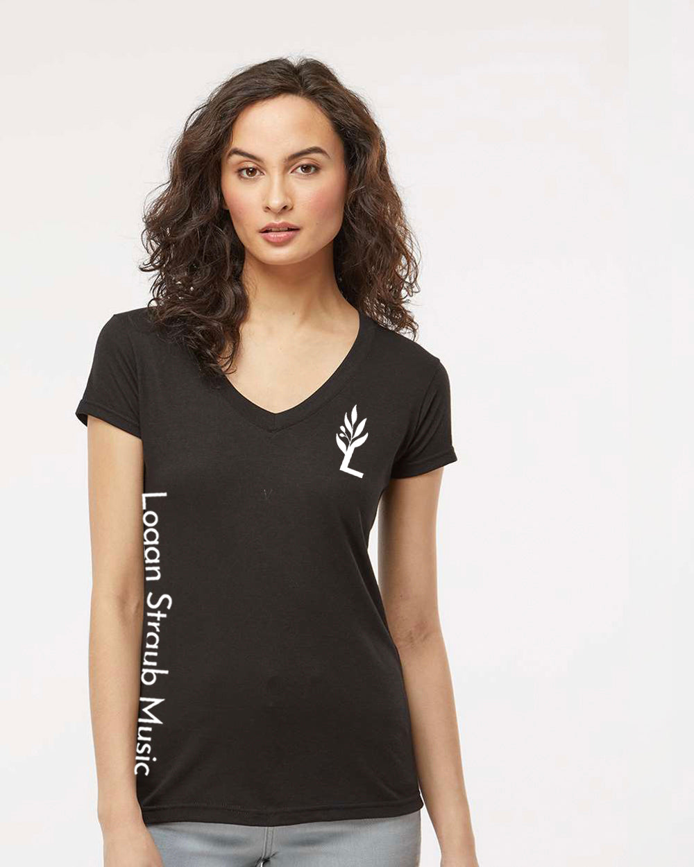 LS- Vneck- Womens