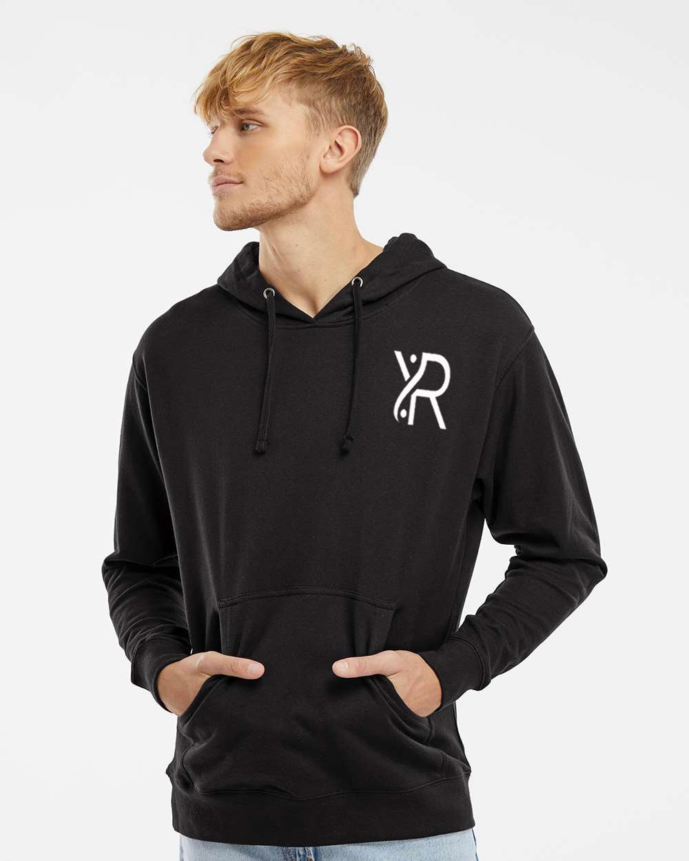 YR - Unisex Hoodie (White Small Chest Logo)