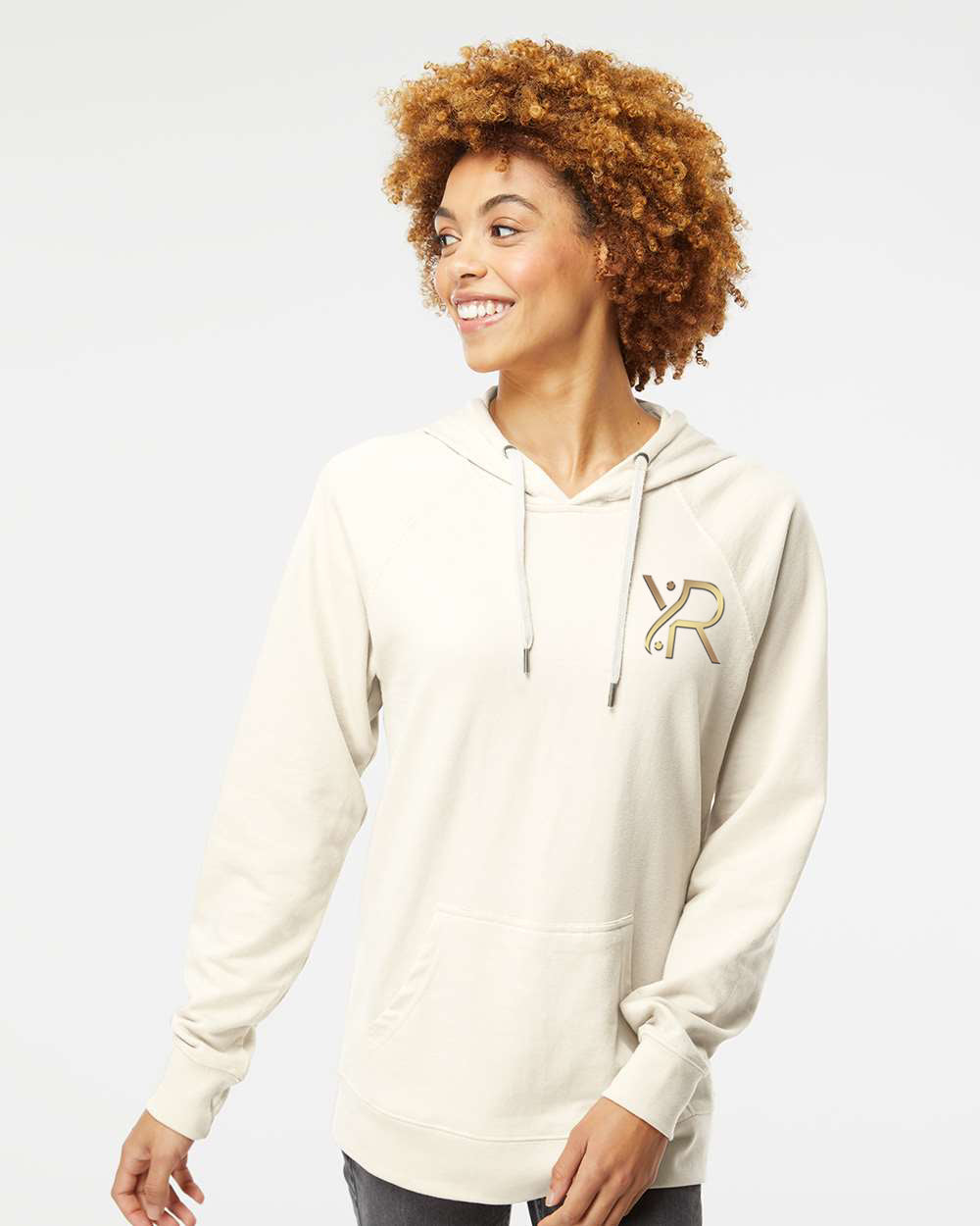 YogaRevolution - Unisex Lightweight Hoodie (Small Chest Logo)
