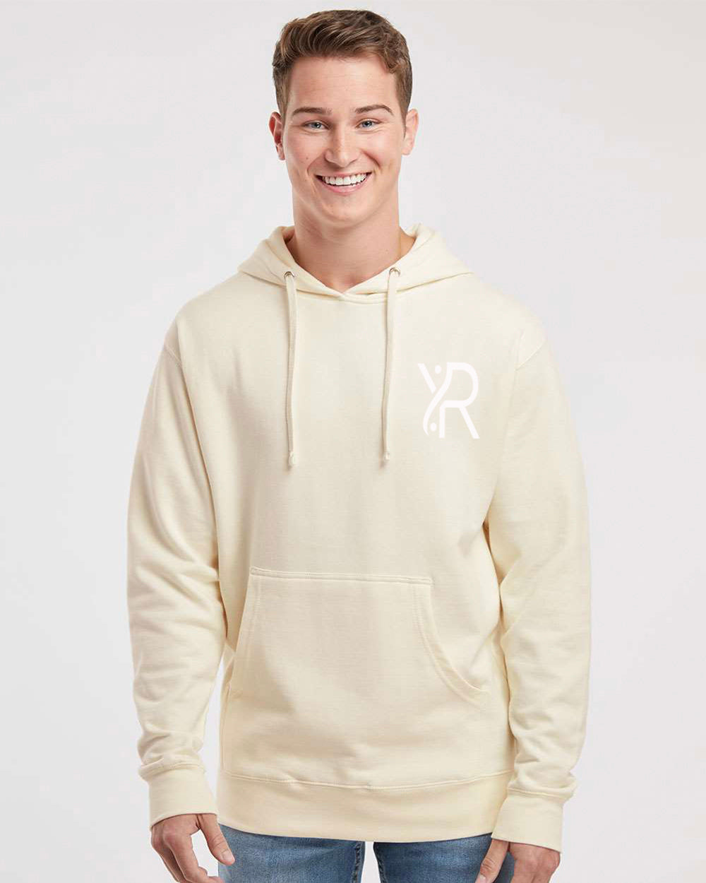 YR - Unisex Hoodie (White Small Chest Logo)