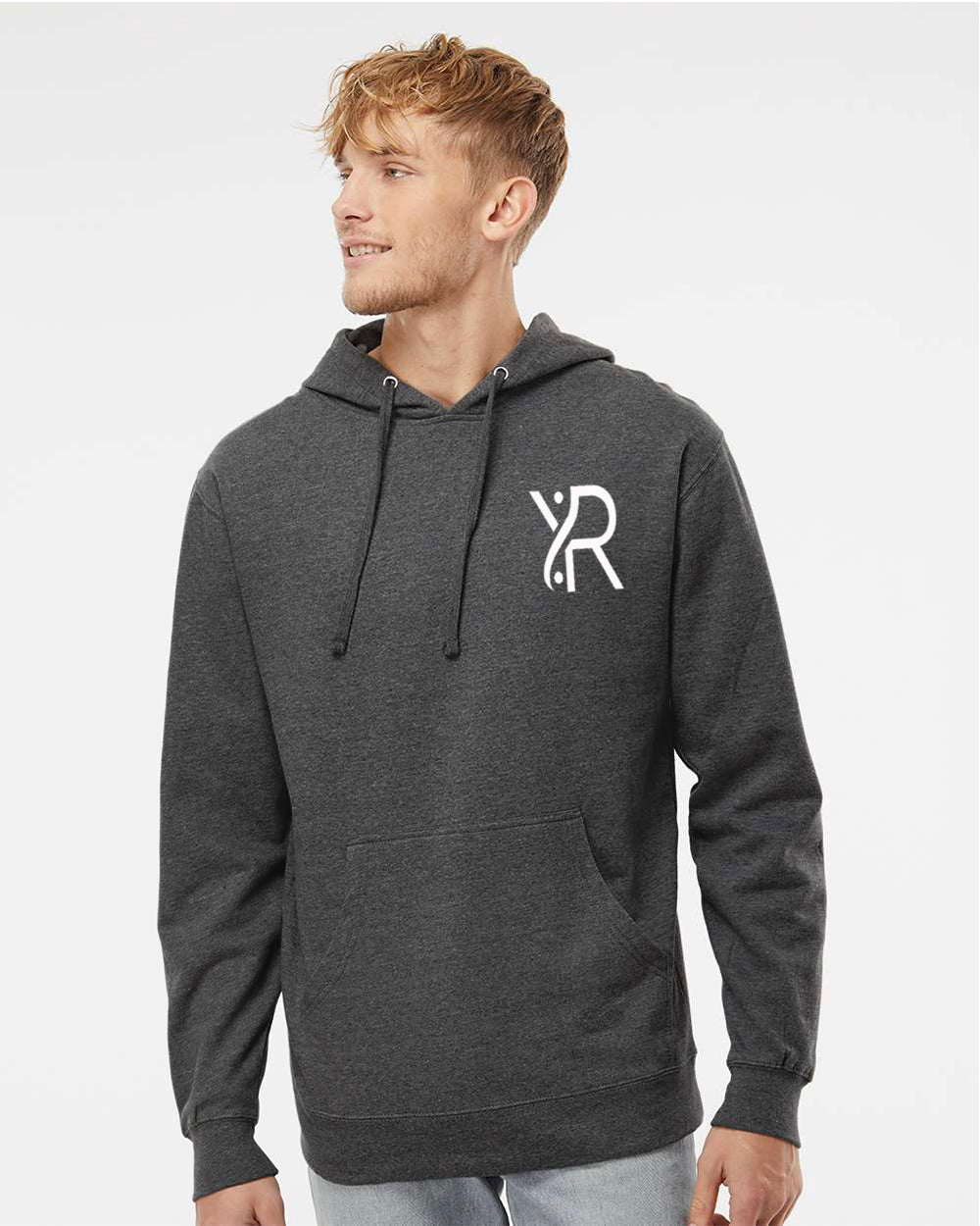 YR - Unisex Hoodie (White Small Chest Logo)