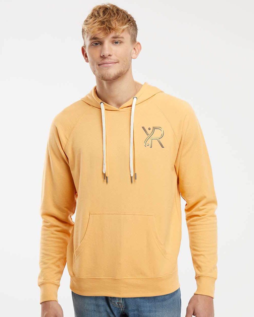 YogaRevolution - Unisex Lightweight Hoodie (Small Chest Logo)