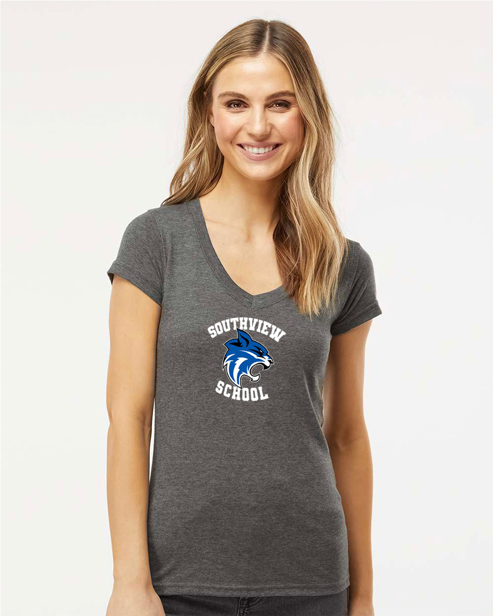 Southview School - Women's V-Neck Full Logo