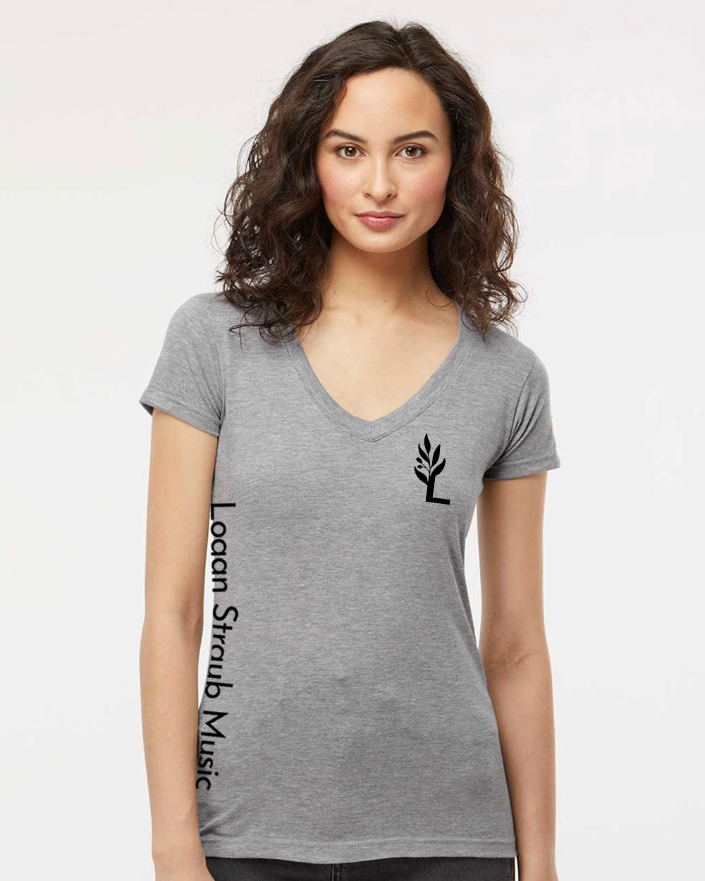 LS- Vneck- Womens