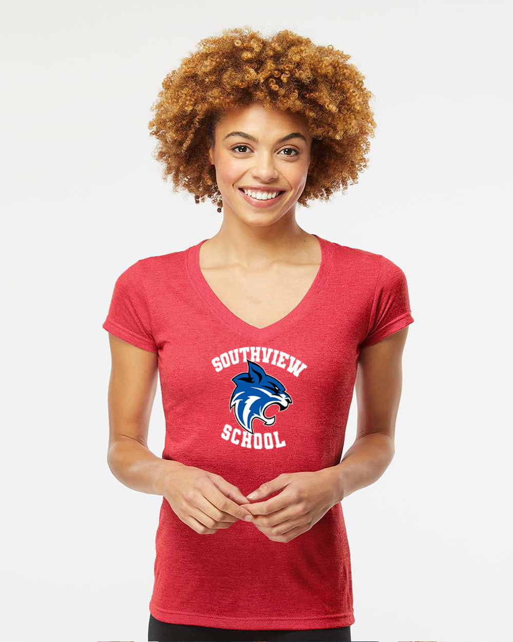 Southview School - Women's V-Neck Full Logo