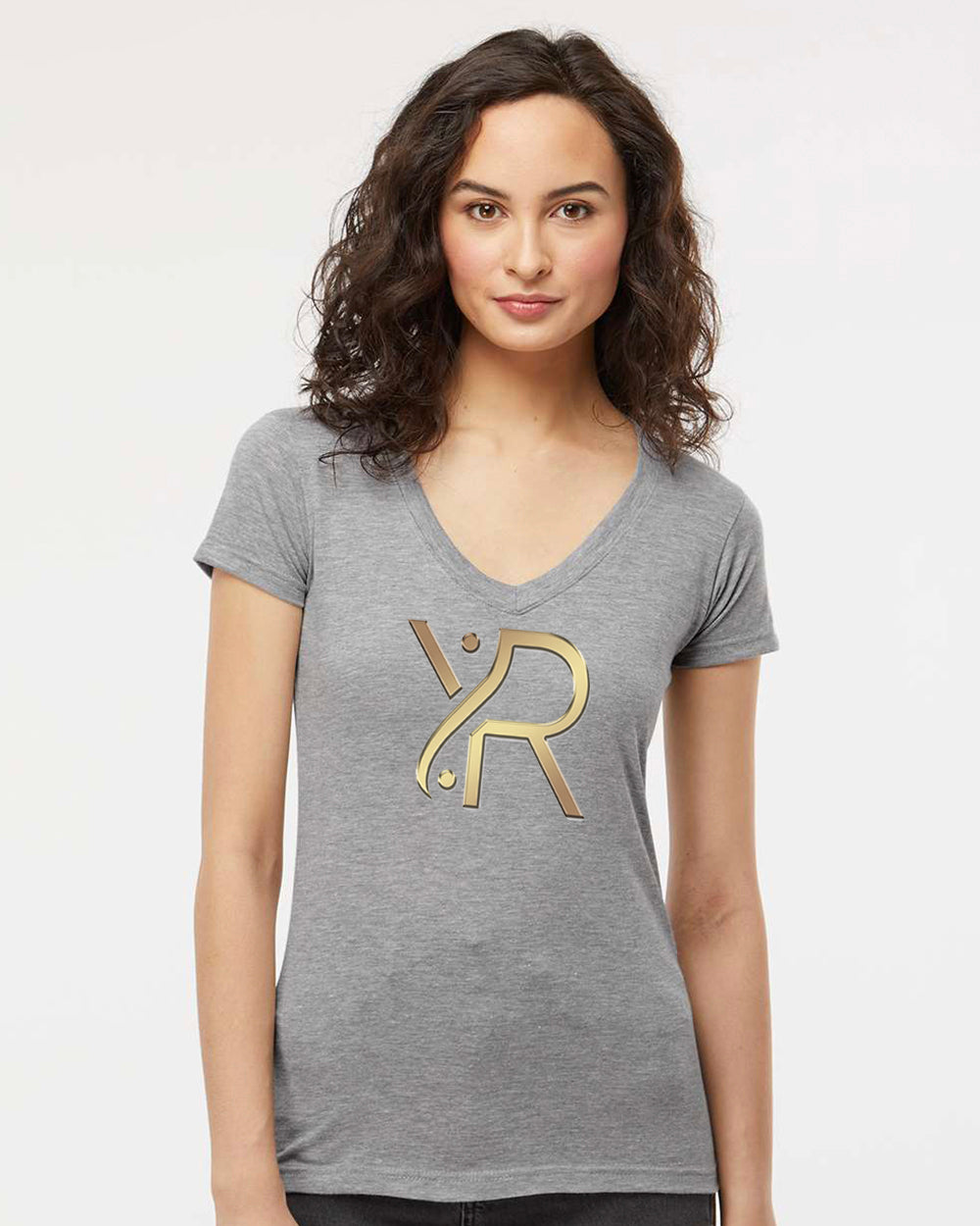 YR - Women's V-Neck (Full Chest Logo)