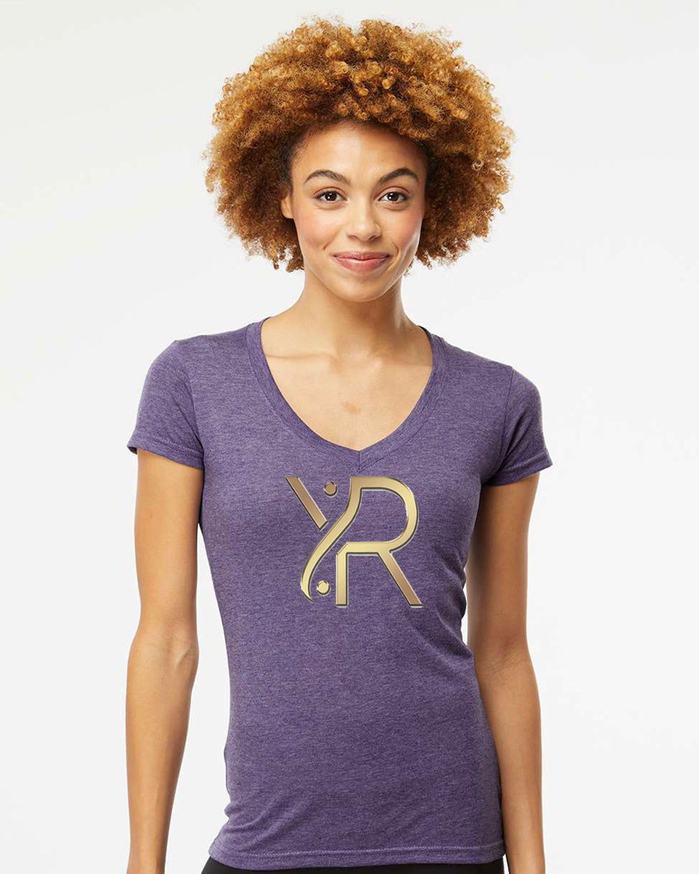 YR - Women's V-Neck (Full Chest Logo)