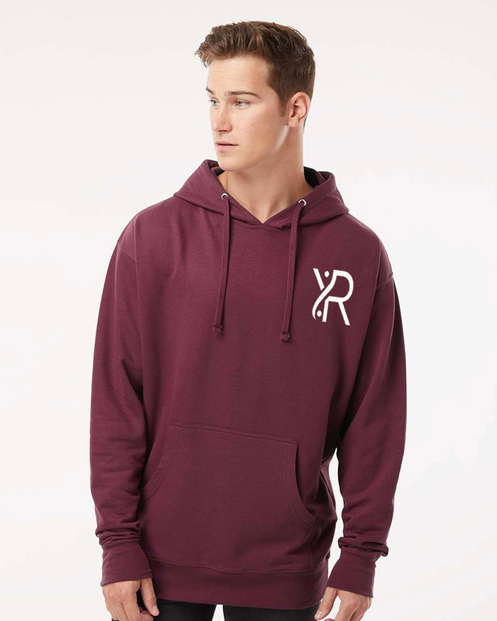 YR - Unisex Hoodie (White Small Chest Logo)