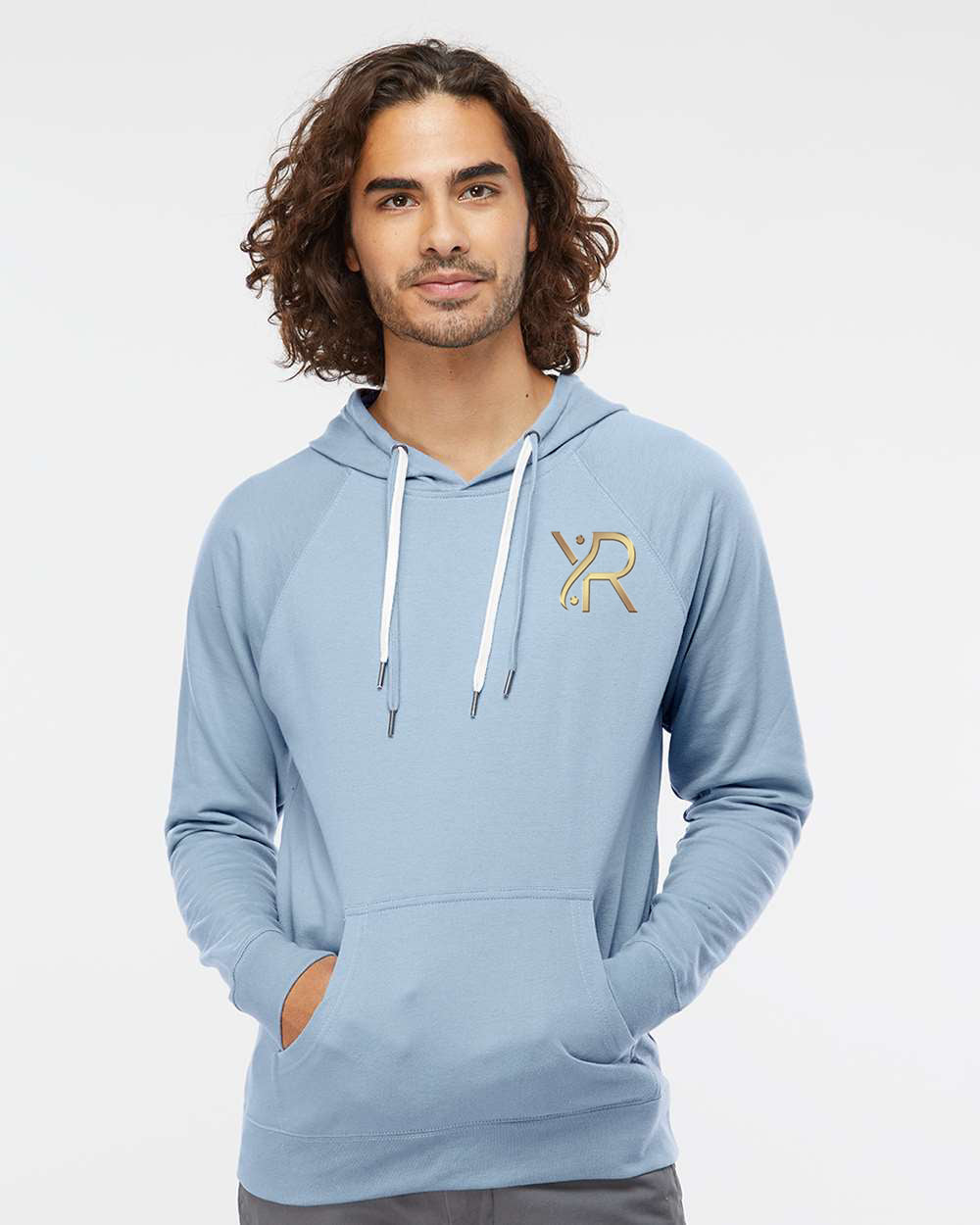 YogaRevolution - Unisex Lightweight Hoodie (Small Chest Logo)