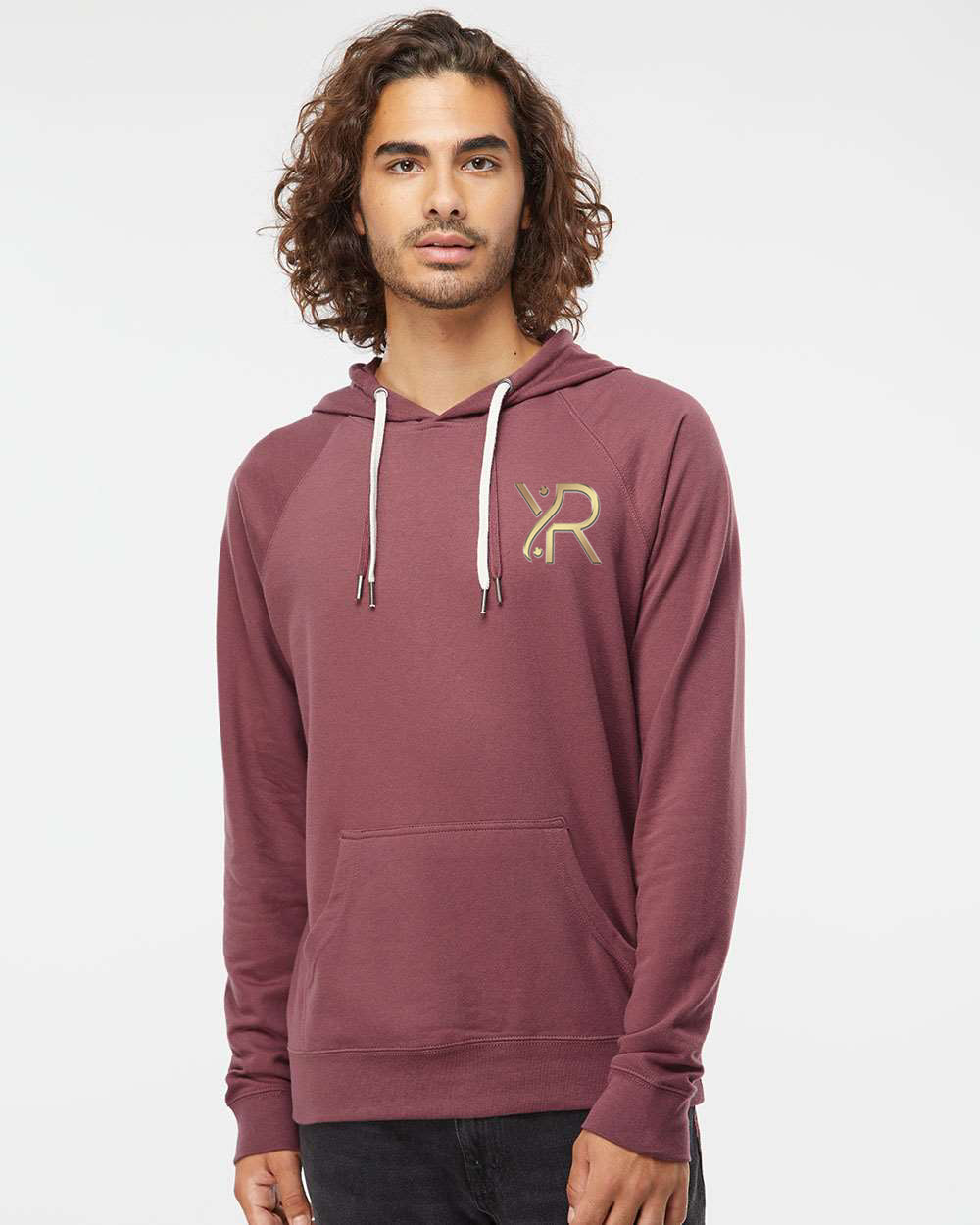 YogaRevolution - Unisex Lightweight Hoodie (Small Chest Logo)