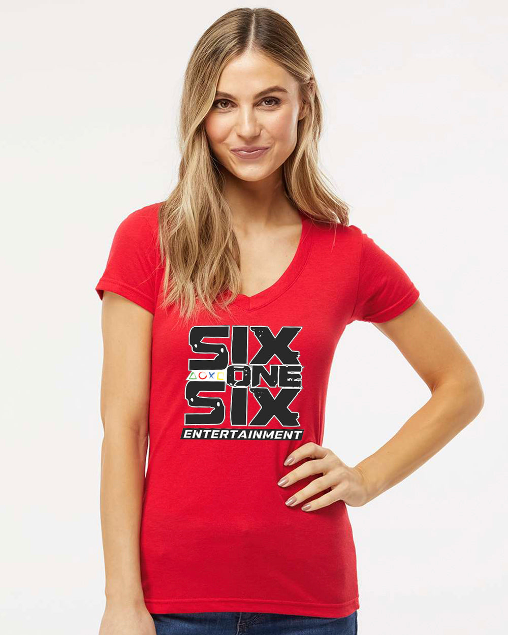 616E - Women's V-Neck
