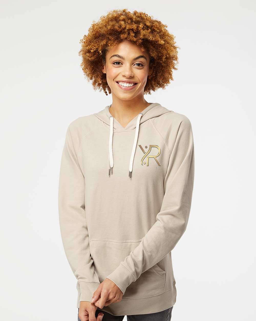 YogaRevolution - Unisex Lightweight Hoodie (Small Chest Logo)