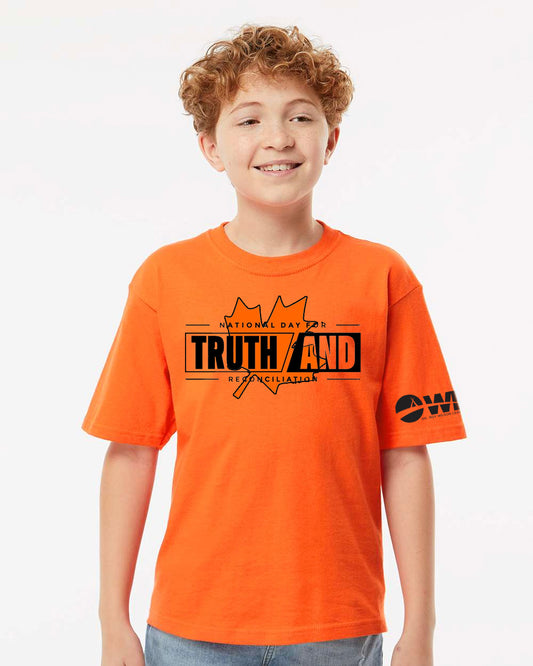 Dr. Roy Wilson - National Day for Truth and Reconciliation - Maple Leaf Design - Youth T-Shirt
