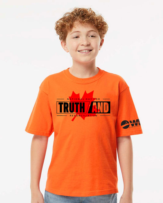 Dr. Roy Wilson - National Day for Truth and Reconciliation - Red Maple Leaf Design - Youth T-Shirt