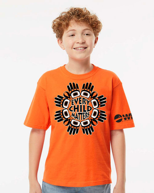 Dr. Roy Wilson - National Day for Truth and Reconciliation - Every Child Matters Circle Design - Youth T-Shirt